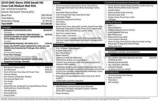 2018 GMC Sierra 3500 Denali