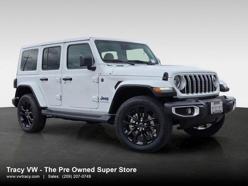 Bright White Clearcoat 2025 Jeep Wrangler 4xe Sahara