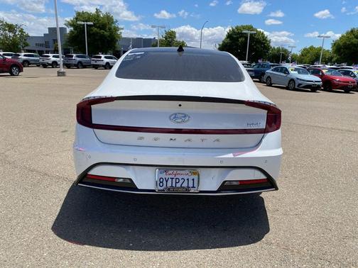 Hyper White 2022 Hyundai SONATA Hybrid Limited