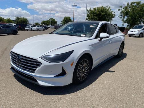 Hyper White 2022 Hyundai SONATA Hybrid Limited