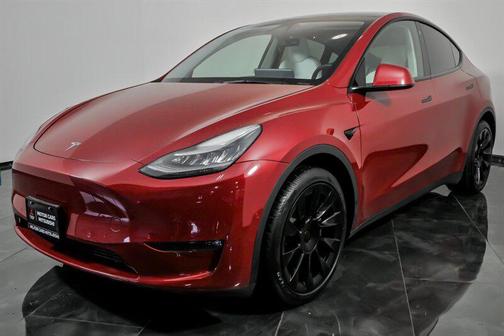Red Multi-Coat 2021 Tesla Model Y Long Range Dual Motor All-Wheel Drive
