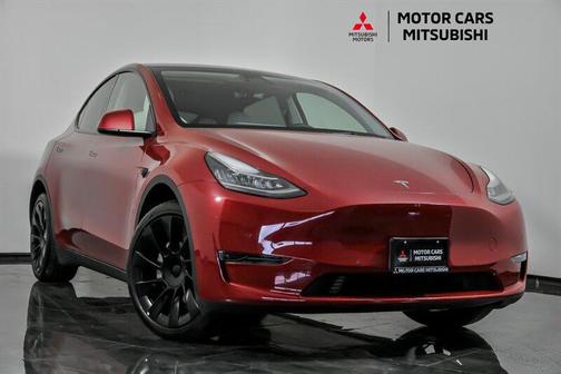 Red Multi-Coat 2021 Tesla Model Y Long Range Dual Motor All-Wheel Drive
