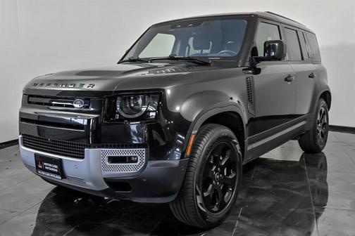 Santorini Black Metallic 2022 Land Rover Defender 110 SE