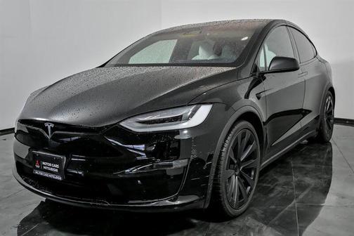 Solid Black 2022 Tesla Model X Plaid Tri Motor All-Wheel Drive