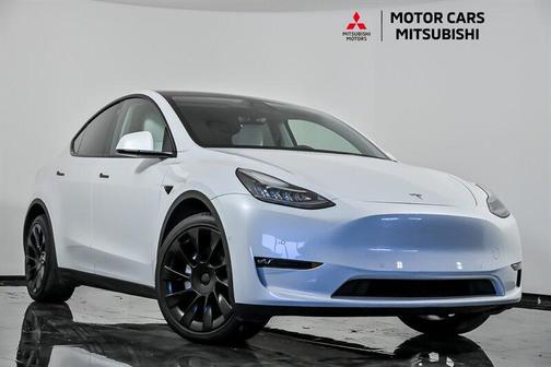 Pearl White Multi-Coat 2021 Tesla Model Y Long Range Dual Motor All-Wheel Drive