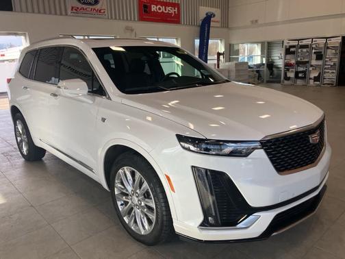 Crystal White Tri-Coat 2024 Cadillac XT6 Premium Luxury AWD