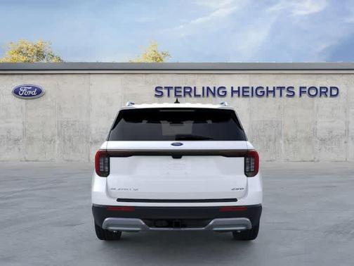 White 2026 Ford Explorer Platinum