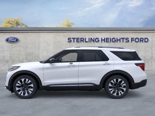White 2026 Ford Explorer Platinum