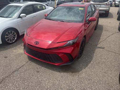 Red 2025 Toyota Camry XSE