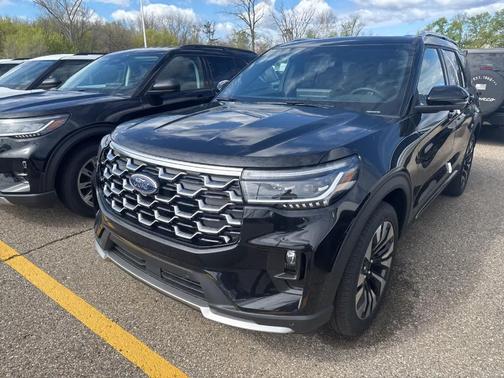 Agate Black Metallic 2026 Ford Explorer Platinum