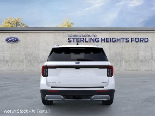 White 2026 Ford Explorer Platinum
