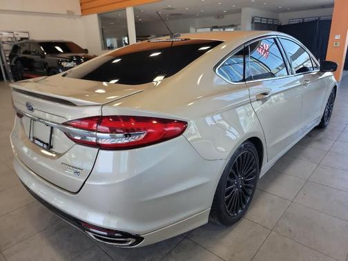 White Gold Metallic 2018 Ford Fusion Titanium