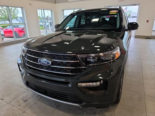 Forged Green Metallic 2023 Ford Explorer XLT