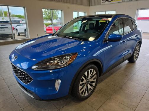 Velocity Blue Metallic 2021 Ford Escape Titanium Hybrid