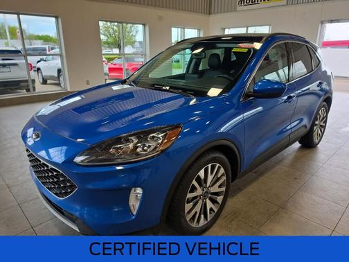 Velocity Blue Metallic 2021 Ford Escape Titanium Hybrid