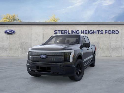 Agate Black Metallic 2025 Ford F-150 Lightning XLT