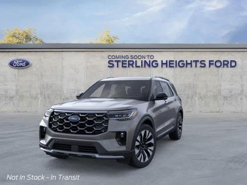 Gray 2026 Ford Explorer Platinum