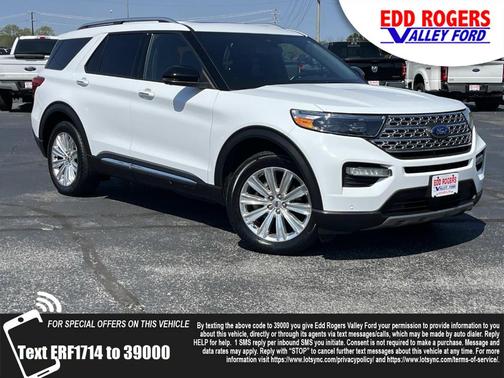 Oxford White 2020 Ford Explorer Limited