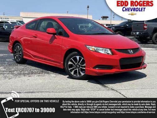 Red 2013 Honda Civic EX