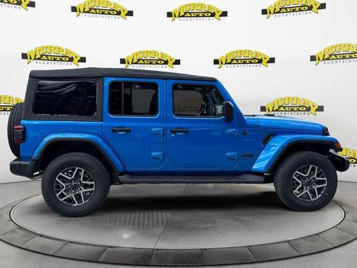 Hydro Blue Pearl 2025 Jeep Wrangler Sahara