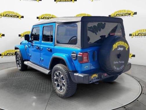 Hydro Blue Pearl 2025 Jeep Wrangler Sahara
