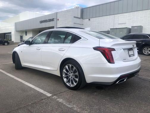 Crystal White Tricoat 2023 Cadillac CT5 Premium Luxury