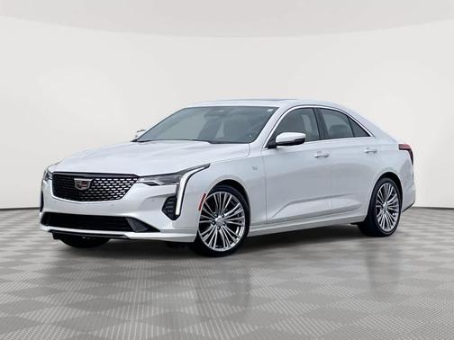 Crystal White Tricoat 2024 Cadillac CT4 Premium Luxury