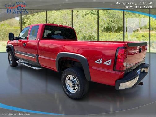 Red 2005 Chevrolet Silverado 2500 LS H/D Extended Cab