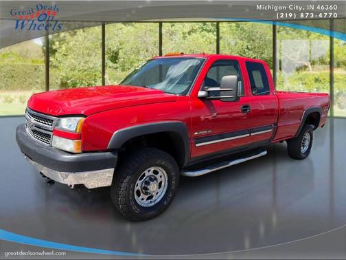 Red 2005 Chevrolet Silverado 2500 LS H/D Extended Cab
