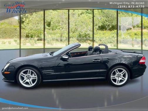 BLACK 2007 Mercedes-Benz SL-Class SL 550 2dr Convertible