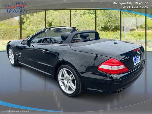 BLACK 2007 Mercedes-Benz SL-Class SL 550 2dr Convertible