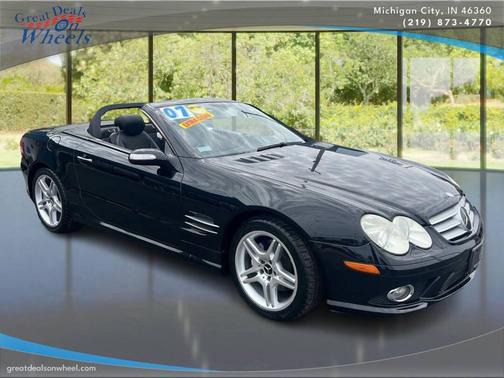 BLACK 2007 Mercedes-Benz SL-Class SL 550 2dr Convertible
