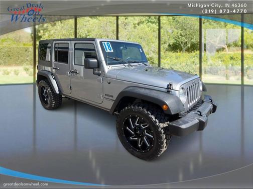 Billet Silver Metallic Clearcoat 2018 Jeep Wrangler JK Unlimited Sport