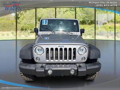 Billet Silver Metallic Clearcoat 2018 Jeep Wrangler JK Unlimited Sport