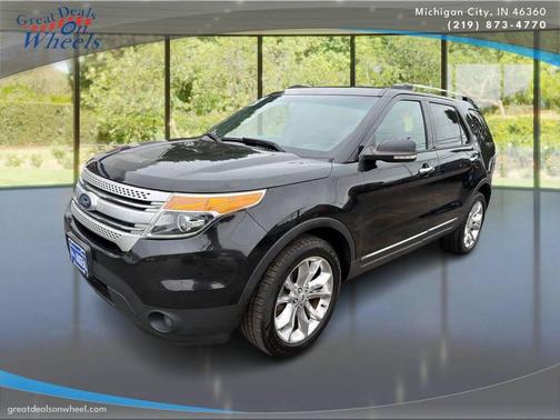 White Platinum Metallic Tri-Coat 2015 Ford Explorer XLT