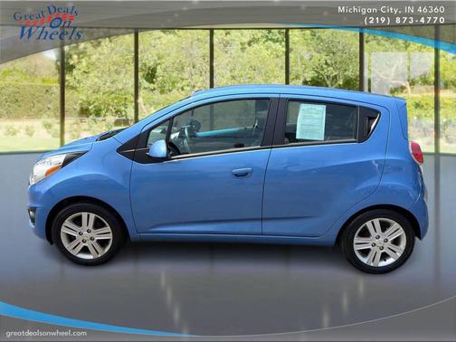 Blue 2013 Chevrolet Spark LS