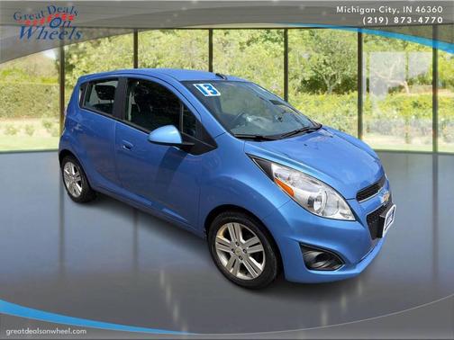 Blue 2013 Chevrolet Spark LS