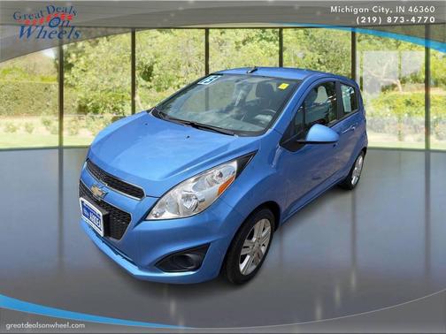 Blue 2013 Chevrolet Spark LS