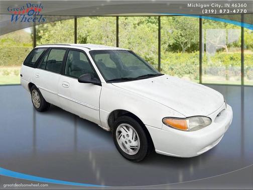 White 1997 Ford Escort LX