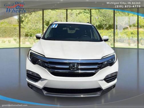 White Diamond Pearl 2017 Honda Pilot Elite