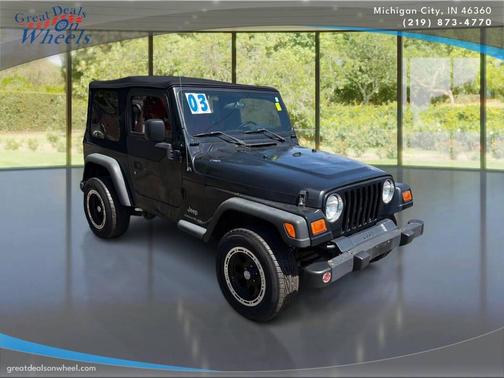 black 2003 Jeep Wrangler SE