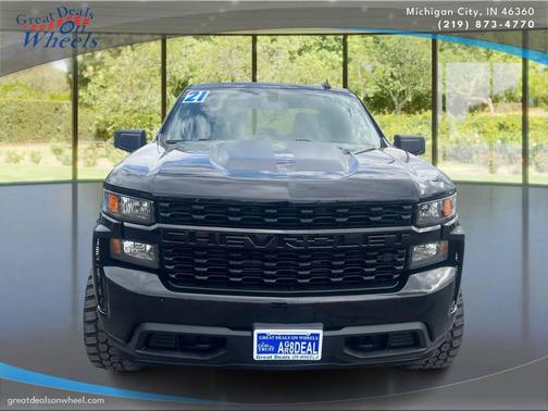 Black 2021 Chevrolet Silverado 1500 Custom