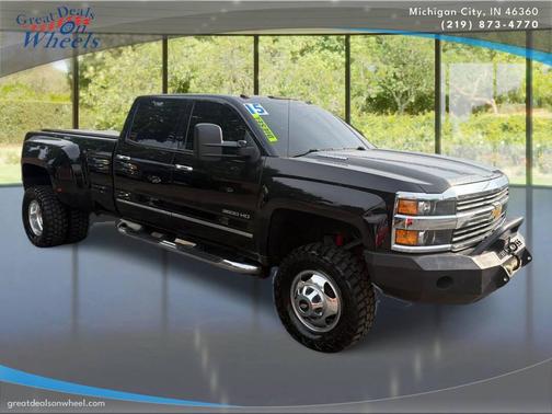 Black 2015 Chevrolet Silverado 3500 LTZ