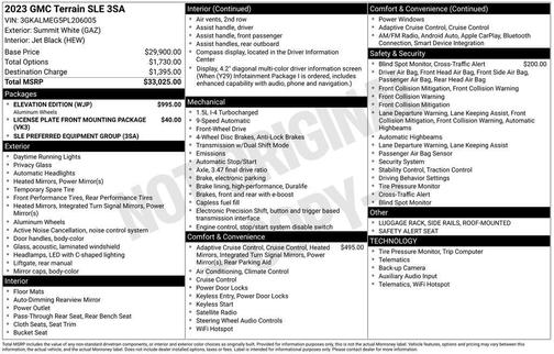 2023 GMC Terrain SLE