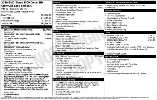 Red Quartz Tintcoat 2020 GMC Sierra 3500 Denali
