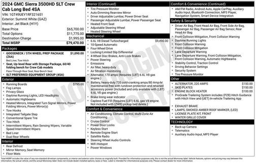2024 GMC Sierra 3500 SLT