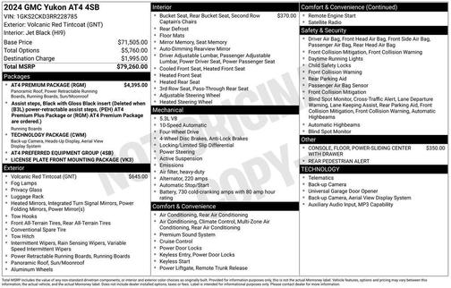 2024 GMC Yukon 4WD AT4