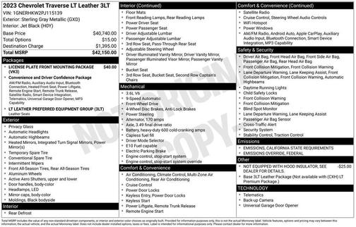 2023 Chevrolet Traverse LT Leather