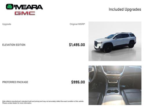 Summit White 2023 GMC Acadia FWD SLT