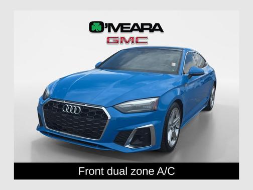 Blue 2021 Audi A5 Sportback 45 S Line Premium